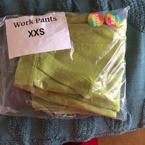 XXS gross green work pants